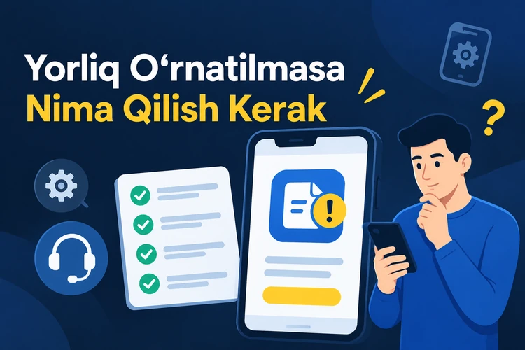 Yorliq O‘rnatilmasa Nima Qilish Kerak